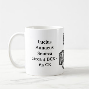 Mug Citation de Seneca sur la littérature et la mort