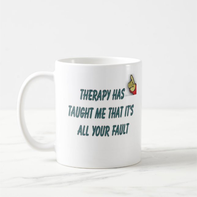 Mug citation de thérapie (Gauche)