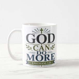 Mug Citation de vérité biblique « Dieu peut faire plus