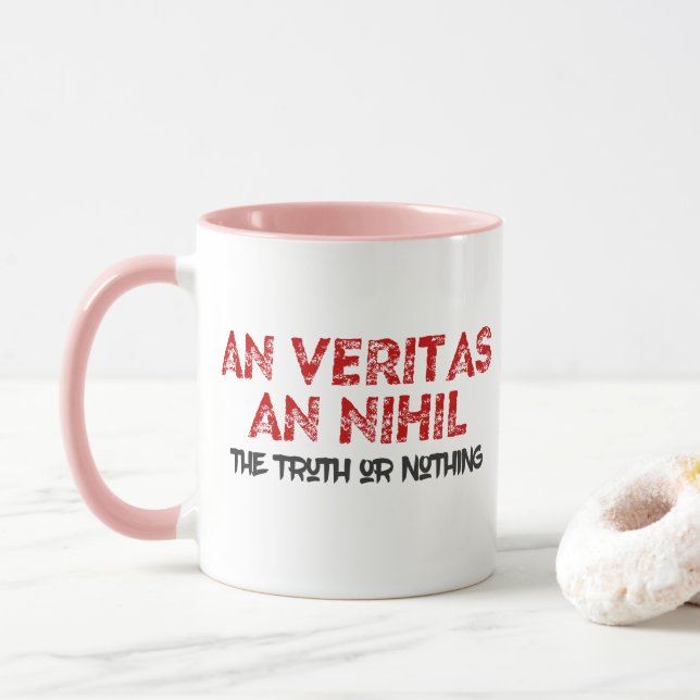 Mug Citation de vérité latine (Avec donut)