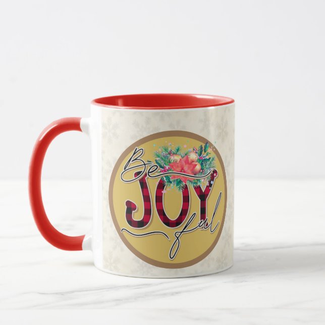 Mug Citation de vers de conception de fleurs de cadeau (Gauche)