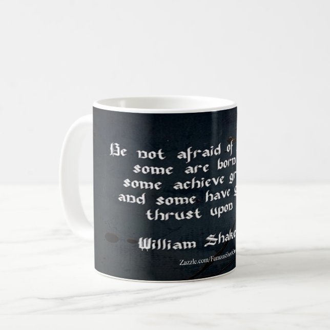 Mug Citation de William Shakespeare (Devant gauche)