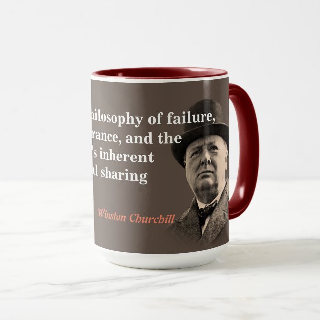 Mug Citation De Winston Churchill Sur Le Socialisme (Devant droit)