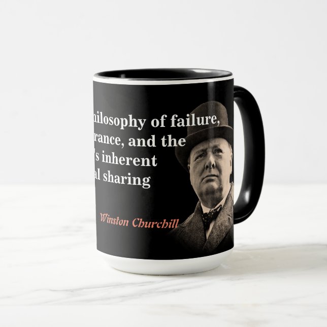 Mug Citation De Winston Churchill Sur Le Socialisme (Devant droit)