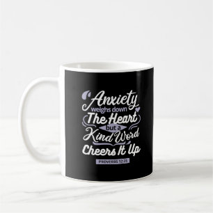 Mug Citation d'encouragement chrétien – Anxiété et gen