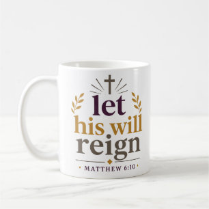 Mug Citation d'encouragement chrétien Que Sa Volonté R