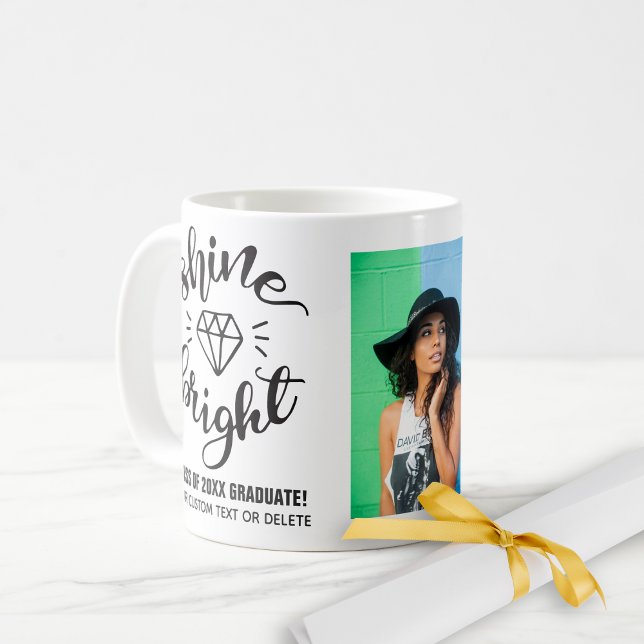 Mug Citation d'études brillante photo personnalisée br (Créateur téléchargé)