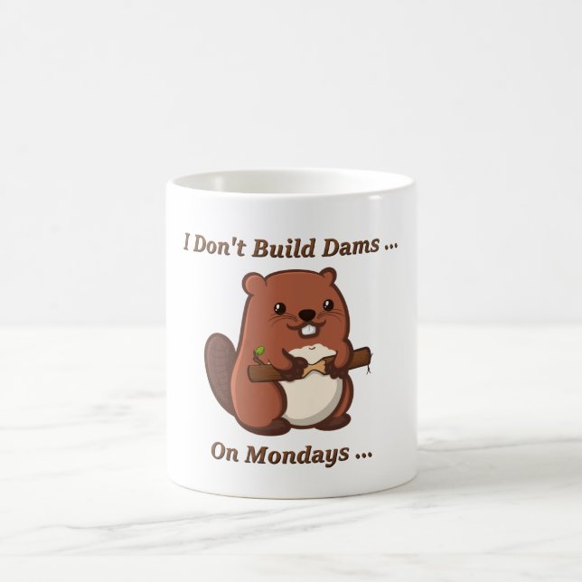 Mug Citation drôle Beaver (Centre)