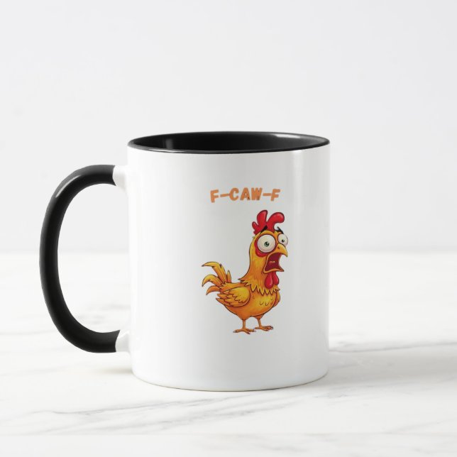 Mug Citation drôle classique F-Caw-F (Gauche)
