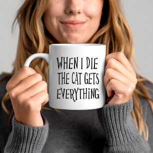 Mug Citation drôle d'amateur de chat