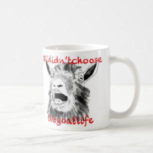 Mug Citation drôle d'art animal de ferme criant slogan