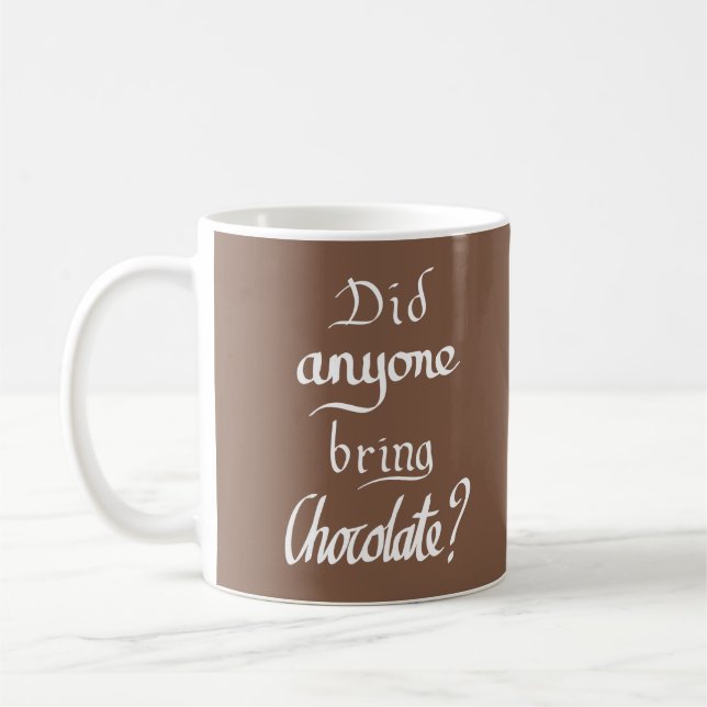Mug Citation drôle de chocolat (Gauche)