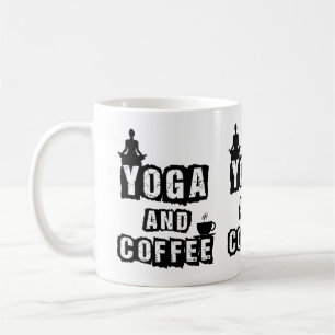 Mug Citation drôle de yoga et de café pour les amateur