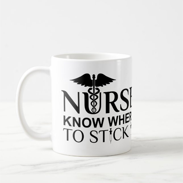 Mug Citation drôle d'infirmière - (Gauche)