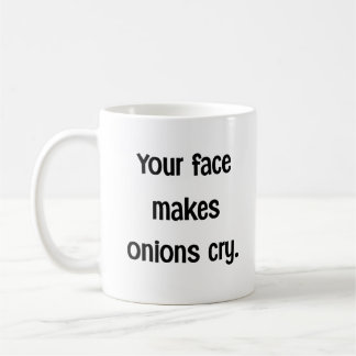 Mug Citation drôle d'insulte de visage de oignon qui p