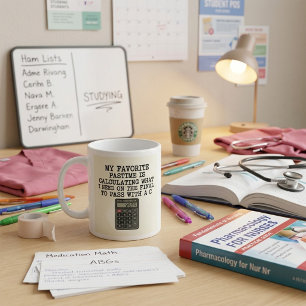 Mug Citation drôle d'une calculatrice d'examen final d
