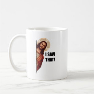 Mug Citation drôle Jésus mème J'ai vu ce chrétien