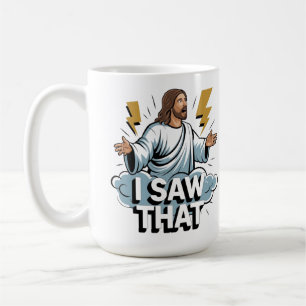 Mug Citation drôle Jésus mème J'ai vu cette affiche ch