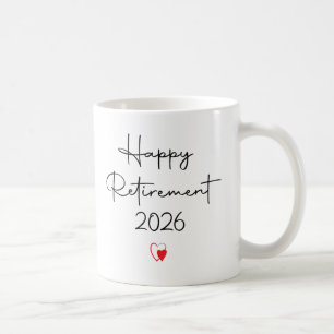 Mug Citation drôle pour une retraite heureuse en 2026 