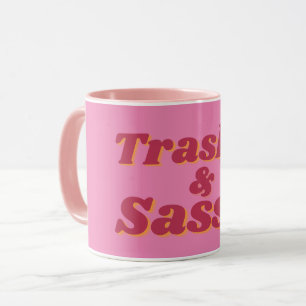 Mug Citation drôle, vulgaire et impertinente rose