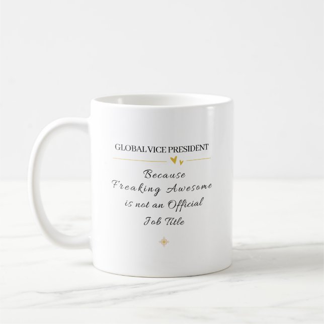 Mug Citation du bureau du vice-président mondial (Gauche)