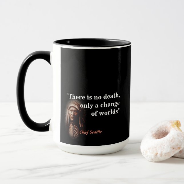 Mug Citation Du Chef Seattle Sur La Mort (Avec donut)