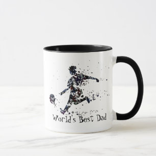 Mug Citation du meilleur papa du joueur de football du