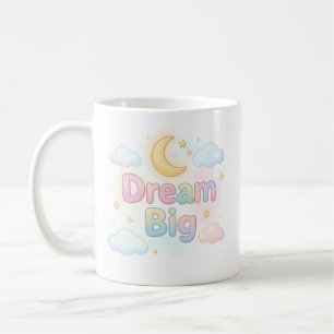 Mug Citation fantaisiste pastel sur fond blanc