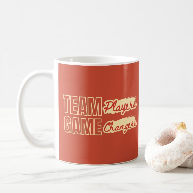 Mug Citation Inspirante de Travail d'Équipe Cadeau pou (Avec donut)