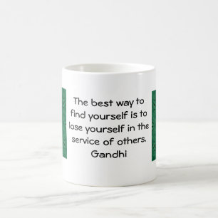 Mug Citation Inspirationnelle de Gandhi sur l'auto-ass