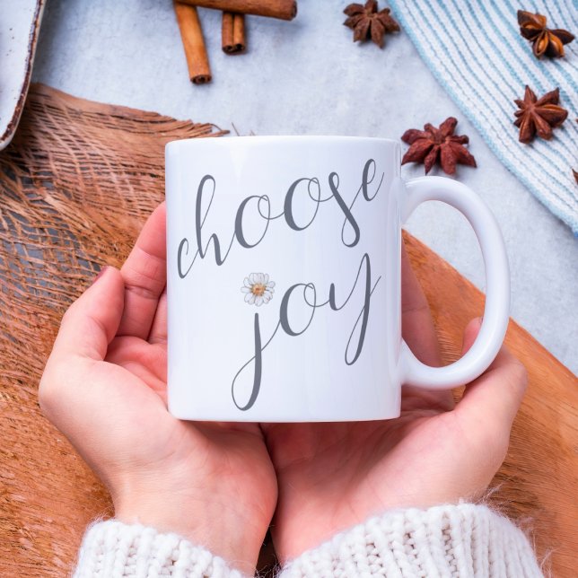 Mug Citation Inspirationnelle minimaliste "Choose Joy" (Choose Joy Minimalist Mug)