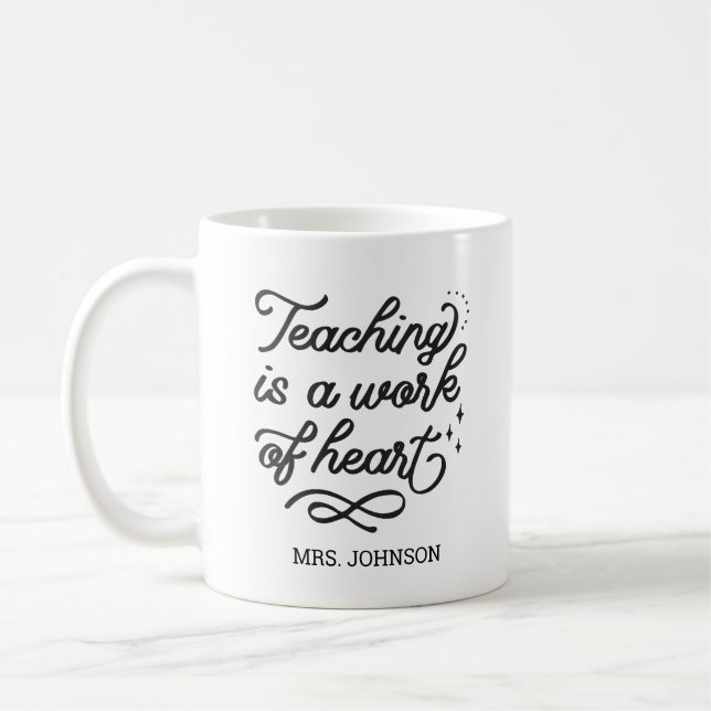 Mug Citation Inspirationnelle Typographie Cadeau de l' (Gauche)