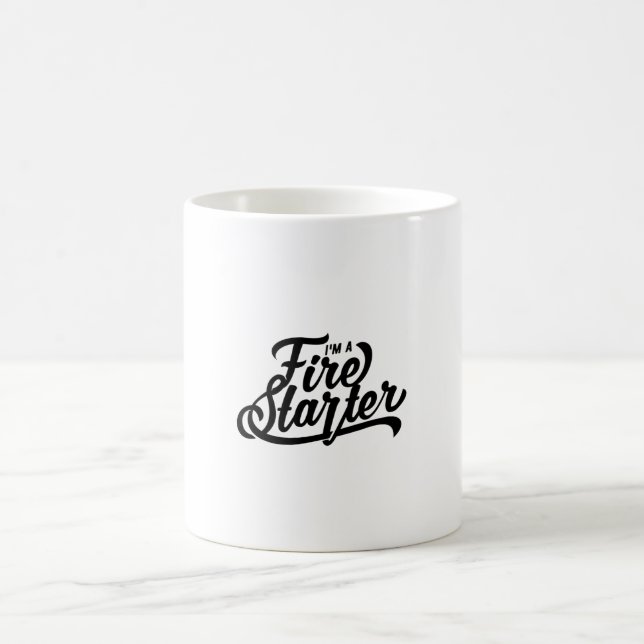 Mug Citation - Je suis un démarreur de feu - brillant (Centre)