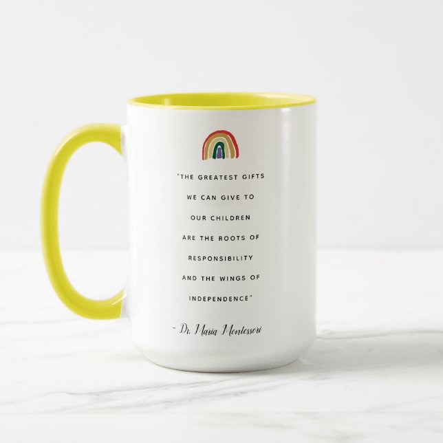 Mug Citation Maria Montessori (Gauche)