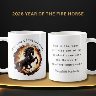 Mug Citation motivante pour l'année 2026 du Cheval de 