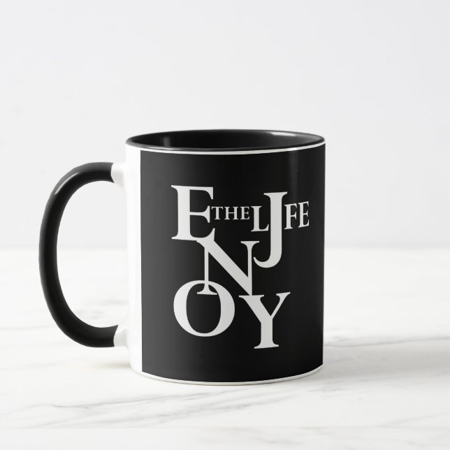 Mug Citation motivante sur la vie (Gauche)