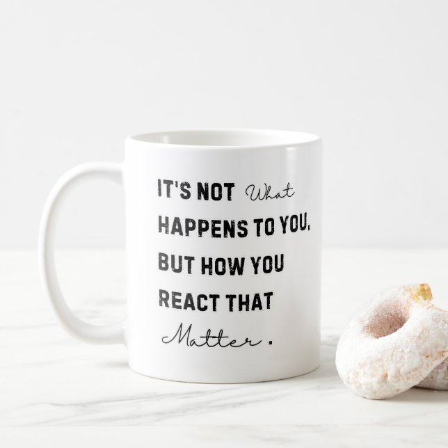 Mug Citation Motivation, Motivation Wall Art, Motivati (Avec donut)