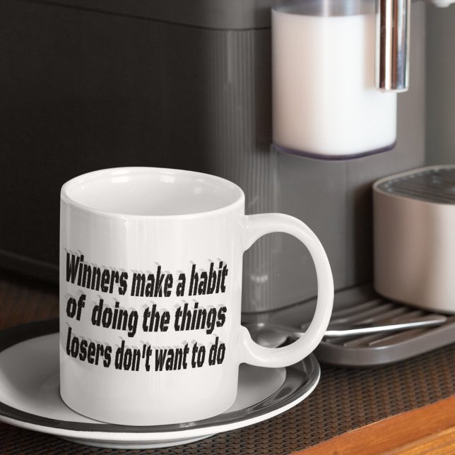 Mug Citation Motivationnelle des gagnants perdants (Créateur téléchargé)