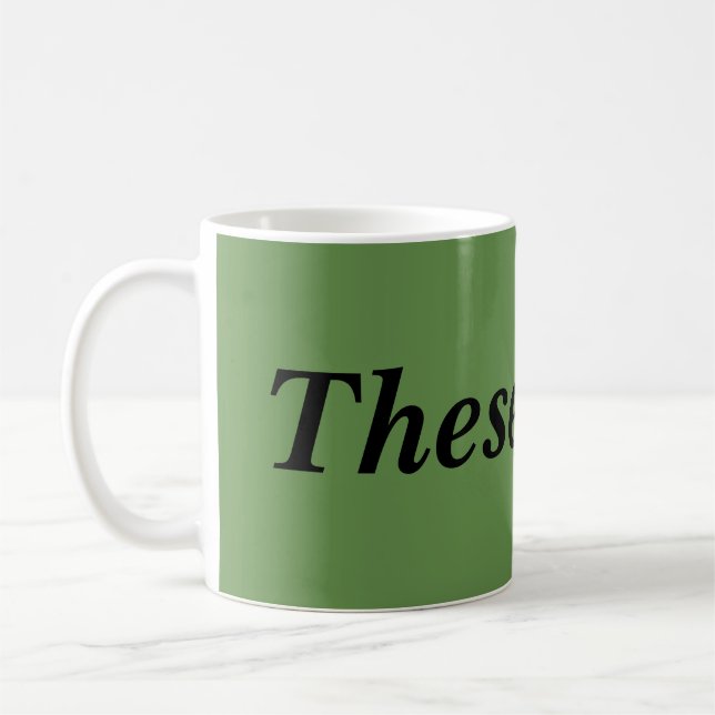 Mug citation noire orpheline d'émission de TV ceux-ci (Gauche)