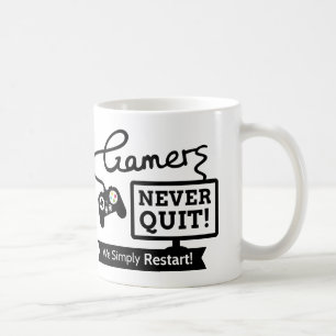 Mug Citation non jamais stoppée drôle de Gamers pour