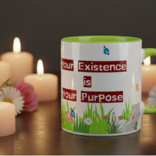 Mug Citation Positive Motivation Amour de Soi Floral C