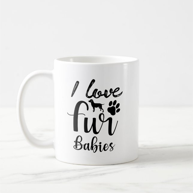 Mug Citation pour animaux de compagnie : I Love Fur Ba (Gauche)