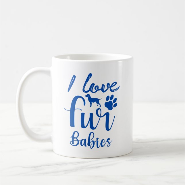 Mug Citation pour animaux de compagnie : I Love Fur Ba (Gauche)