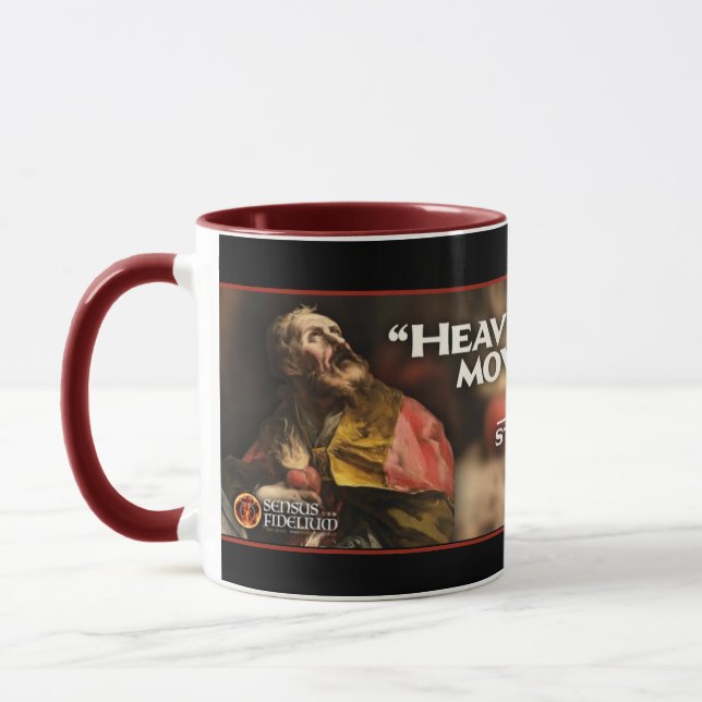 Mug Citation religieuse catholique de Saint Augustin (Gauche)