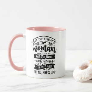 Mug Citation religieuse chrétienne de la femme forte 