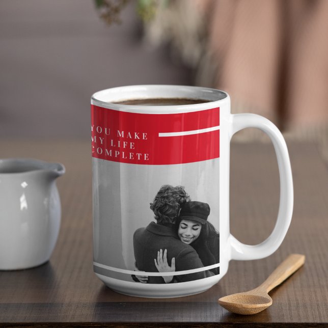 Mug Citation romantique et photo | Cadeau Valentines (Créateur téléchargé)