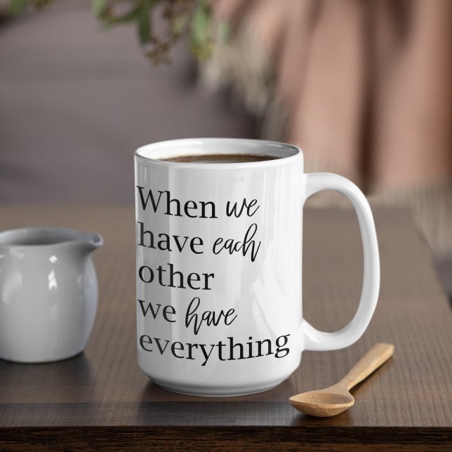 Mug Citation romantique romantique romantique moderne  (Créateur téléchargé)