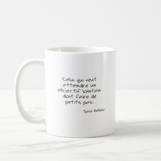Mug Citation Saul Bell Celui qui veut (Gauche)