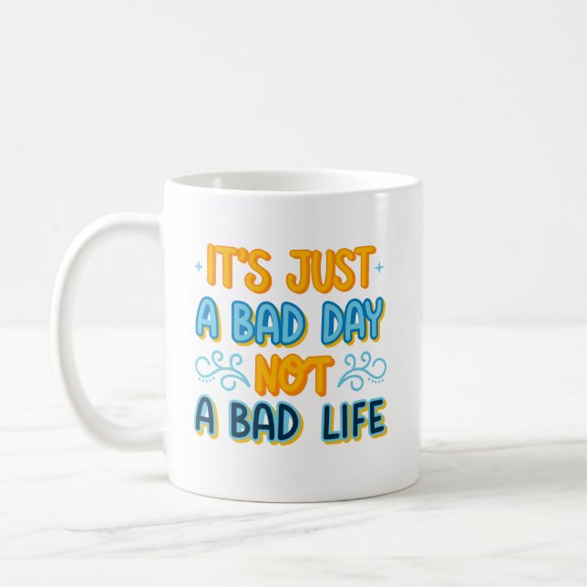 Mug Citation simple et gaie de soleil Bright Orange Bl (Gauche)