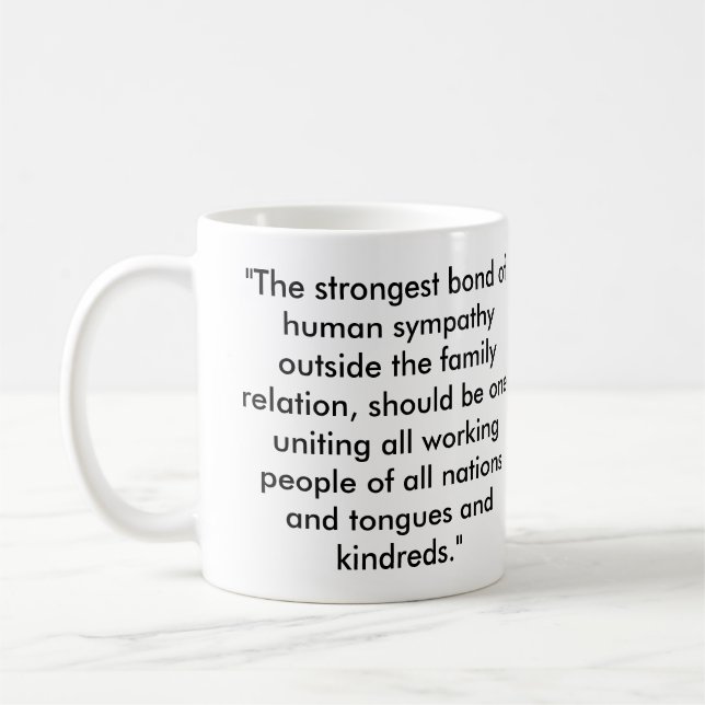 Mug Citation socialiste d'Abraham Lincoln (Gauche)
